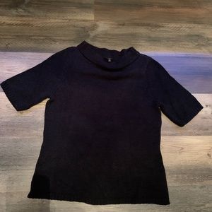 Talbots shawl collar heavy cotton sweater. Worn 2x‎